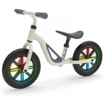 Bicicleta sem Pedal para Crianças de 2 a 5 Anos com Assento e Guidão Ajustáveis, Chillafish Charlie Glow, Branca