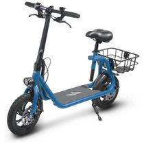 Patinete Elétrico com Assento para Adultos, Alcance 33km e Peso 130kg, 450W, Phantomgogo, Azul