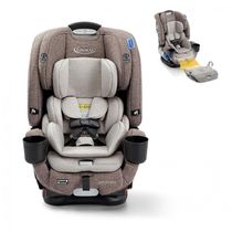 Cadeira de Bebê para Carro 5 em 1 com 10 Posições Ajustáveis, Graco 4Ever DLX Marrom Hancock