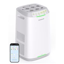 Purificador de Ar para Espaços até 89m2 com Filtro Bioguard Lavável, WIFI, Sensor de Qualidade do Ar e Odor, Nuwave OxyPure ZERO, Branco