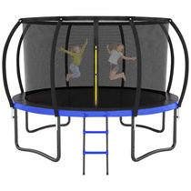 Trampolim Liyarya 12FT 14FT Trampolim para crianças Adultos Trampolins recreativos ao ar livre com postes curvos e ...