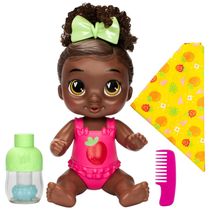 Boneca Snuggle Berry Boo com Shampoo para Cabelos e Tamanho 27 cm para Crianças Acima de 3 Anos, Baby Alive, Cabelo Preto