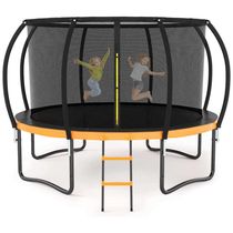 Trampolim Liyarya 12FT 14FT Trampolim para crianças Adultos Trampolins recreativos ao ar livre com postes curvos de ...