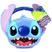 Kit de Criatividade Disney Stitch com Giz de Cera Vibrante, Almofada de Tinta e Carimbos para Crianças a Partir de 3 ...