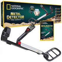 Detector de Metais com Pinpointer, Bobina Grande à Prova dÁgua, Leve e Dobrável, National Geographic