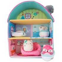 Kit 2 Pelúcias Squishmallows de 5 cm BLAIR e FIFI com Playset para Crianças, Squishville SQM0076, Colorido