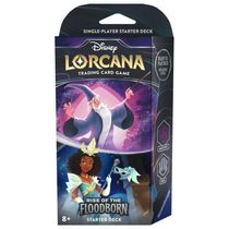 Jogo de Cartas Disney Lorcana Ascensão dos Inundados TCG Deck Inicial Ametista & Aço para Maiores de 8 Anos, Ravensburger