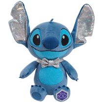 Pelúcia Stitch 22 cm de Altura, Tema Aniversário de 100 Anos da Disney para Colecionadores, Crianças e Adultos, Just Play, Azul