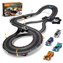 Pista de Corrida de Slot Car Divertida e Emocionante com 4 Carros e Pista Dupla para Crianças Acima de 3 Anos, ...