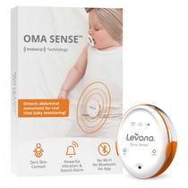 Monitor de Movimento Abdominal do Bebê, Sono e com Tecnologia de Despertar, Levana Oma, Laranja