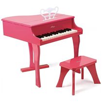 Piano de Madeira Infantil para Crianças de 3 Anos ou Mais, Hape, Rosa