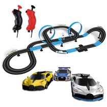 Pista de Corrida Elétrica com 3 Veículos, 2 Controles e Contador de Voltas para Crianças Acima de 3 Anos, AGM MASTECH, Colorida