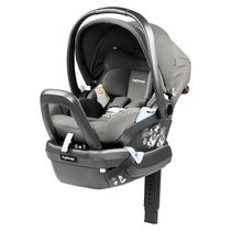 Cadeira de Carro Infantil com Base e Barra Anti-Rebote, para Bebês de 1,8 kg a 15,8 kg, Peg Perego Primo Viaggio, Cinza