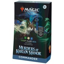 Magic The Gathering Assassinatos no Solar Karlov Commander Deck - Mar Profundo das Pistas com 100 Cartas e Acessórios