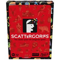 Jogo de Tabuleiro para Adultos Scattergories, Tente Enganar Outros Jogadores Inventando Respostas Únicas, para 4 Jogadores, Hasbro F6795