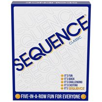 Jogo de Tabuleiro para Adultos SEQUENCE, Cada Jogador ou Equipe Tenta Marcar o Número Necessário de SEQUÊNCIAS de 5 Cartas Antes de Seus Oponentes