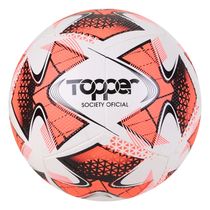 Bola Society Topper 22 Branco/Laranja