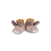 Sapatos para Bebê em Tecido Coelhinho Trois Petits Lapins Moulin Roty