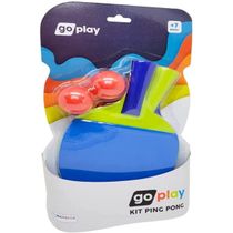 Go Play Kit Ping Pong com 2 Raquetes e Bolinha - Multikids