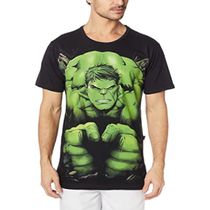 Camiseta D.Hulk: Adulto PRETO M Piticas