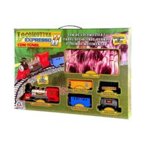 TREM LOCOMOTIVA EXPRESSO 2 COM TUNEL  8001 BRASKIT