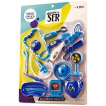 Kit Médico Brinquedo Infantil Azul Multikids Br958