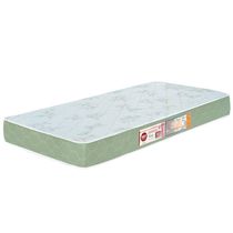 Colchão Solteiro Sleep Max Espuma D33 100x200x18cm Branco/Verde - Castor