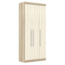 Guarda Roupa Modulado 3 Portas 2 Gavetas 192 Master Avelã Rústico/Ártico Rústico - Eucamóveis