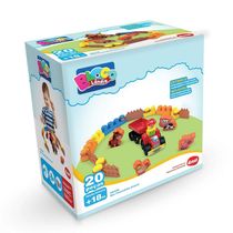 Blocos de Montar Box Fazendinha Blocolândia - Dismat