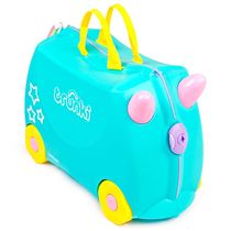 Mala Infantil Com Rodinhas 2 em 1 Trunki Una Unicórnio Azul