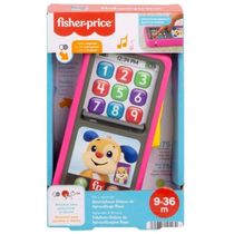 Telefone Deluxe de Aprendizagem Rosa Fisher Price Mattel HNM82