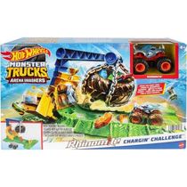 Hot Wheels Pista Monster TRUCK Arena Demoliçao Reta NA Selva Mattel HTP18