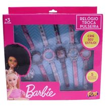 Relogio Barbie Troca Pulseiras 5 Sortimentos FUN