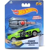 Hot Wheels Carrinho + Chave Lançadora Radical FUN Verde F0003-4