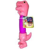 Brinquedo Dinossauro FLEX com LUZ TOYNG 49543 Rosa