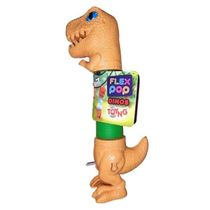 Brinquedo Dinossauro FLEX com LUZ TOYNG 49543 Bege