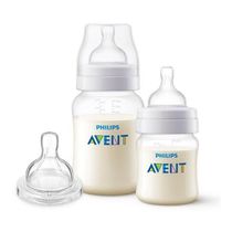 Kit 2 Mamadeiras Classica ANTI-COLIC 125/260ML +1 Bico N4 AVENT SCY119/03