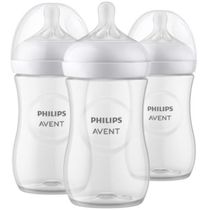 Kit com 3 Mamadeira Petala 3.0 260ML Transparente Philips AVENT SCY903/03