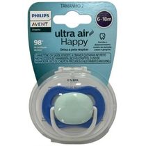 Chupeta ULTRA AIR 6-18M Unitaria Lisa Azul Philips AVENT SCF081/17