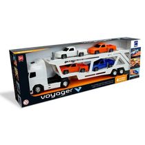 Caminhao Cegonheira Voyager Branco Roma 1354