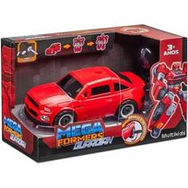 Carrinho Transformavel Megaformers Guardian Multikids BR1756