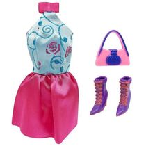 Cartela Coleçao Roupa e Acessorios Belinda AZUL/ROSA DM TOYS DMT5738