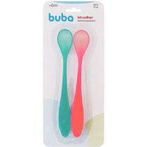 Kit 2 Colheres Termossensivel Muda COR Bebe Buba 13789