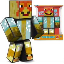 Boneco Minecraft ZÉ Galo Problems SKIN Gamer 25CM