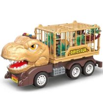 Caminhao Dinotruck Triceratops Marrom com Som ZIPPY TOYS