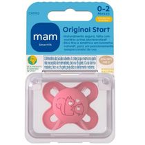 Chupeta Original START 0-2M Borracha Natural MAM Rosa