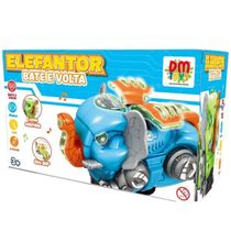 Elefantor Bate e Volta Azul DM TOYS DMT6907