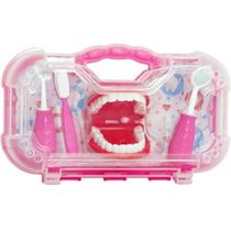 Maleta KIT Dentista Infantil Rosa Paki TOYS 1270