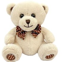 Pelucia BABY URSO 15CM URSO Bege Caa TOYS