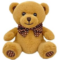 Pelucia BABY URSO 15CM URSO Marrom Claro Caa TOYS